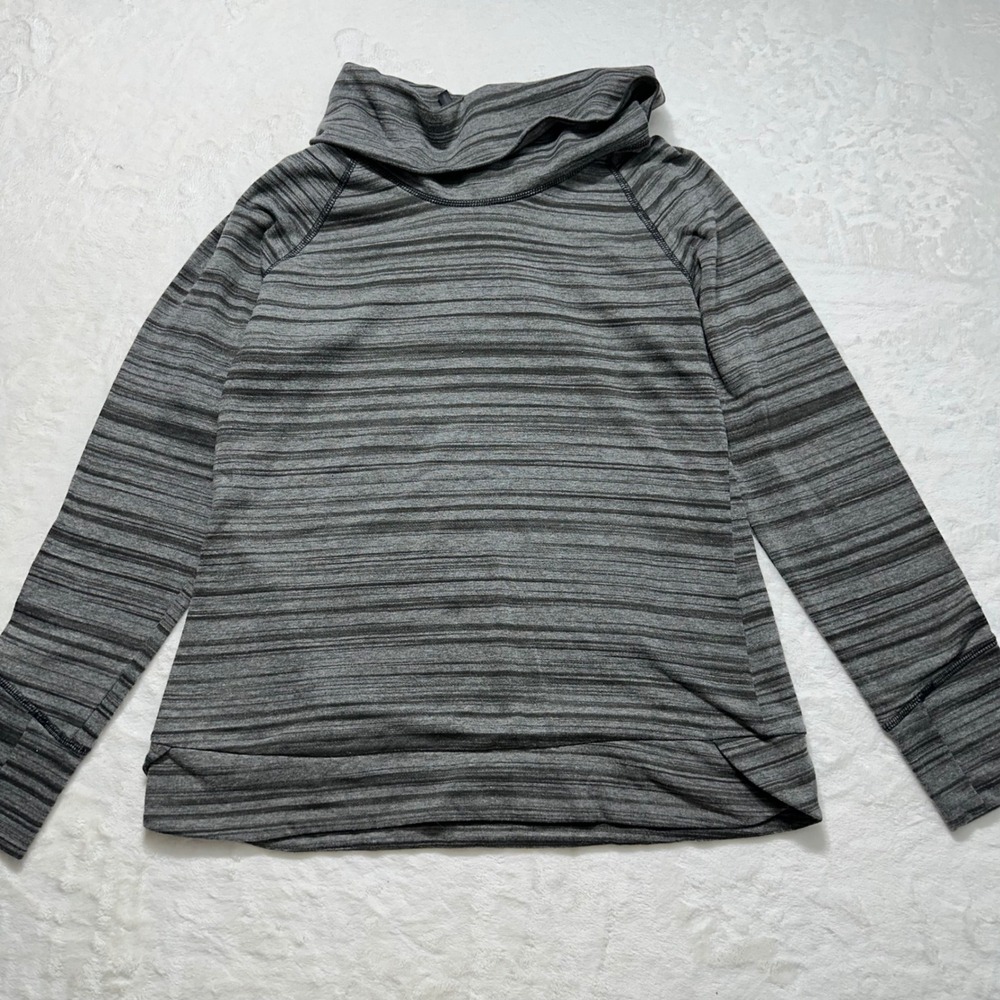 Kuhl‎ Piper Cowl Neck Pullover Striped Activewear Top Women's Size Small